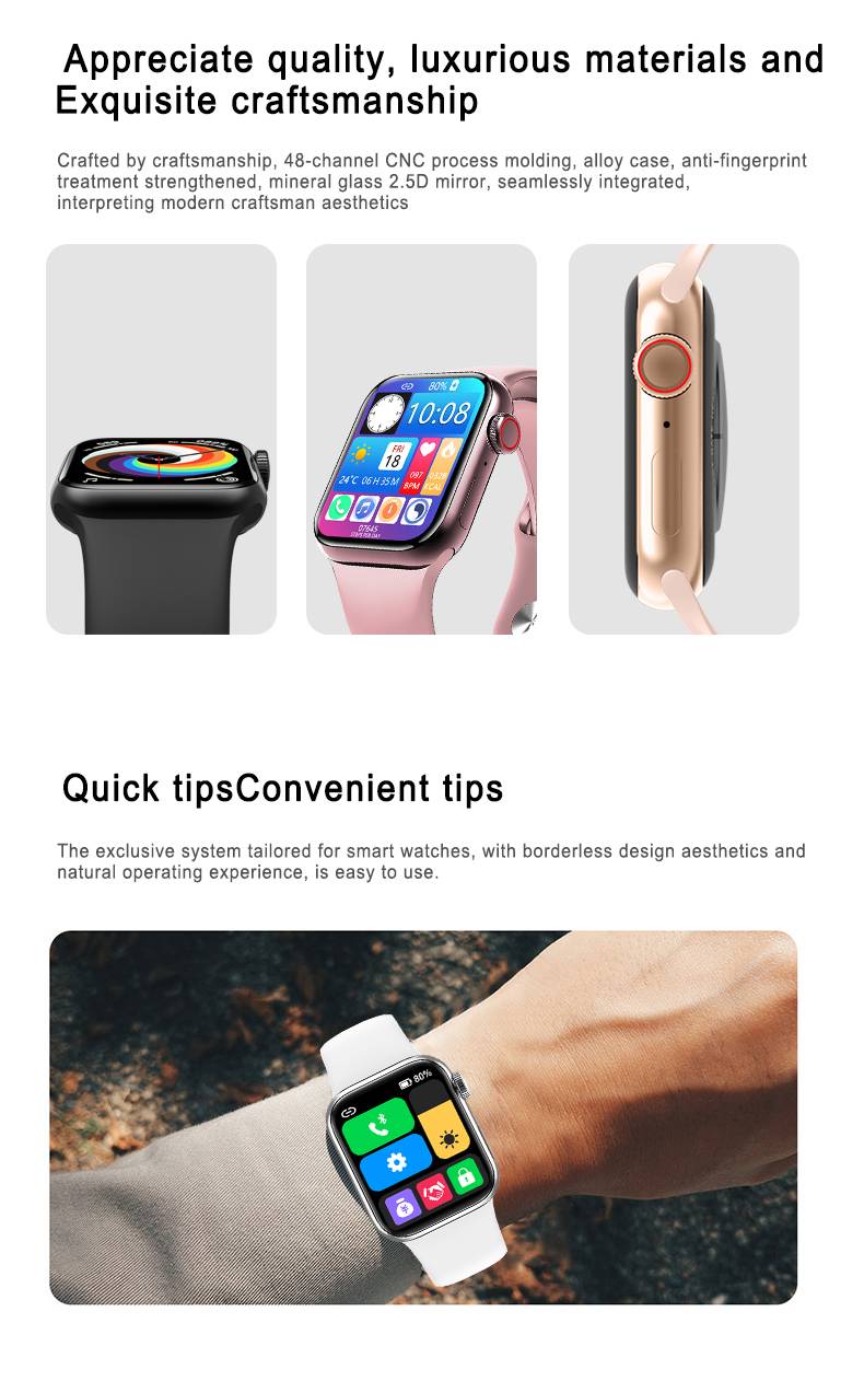 M36 Plus Max Smart Watch 1.8Inch Bluetooth Call Wireless Charging Blood Pressure Heart Rate Monitoring Smartwatch