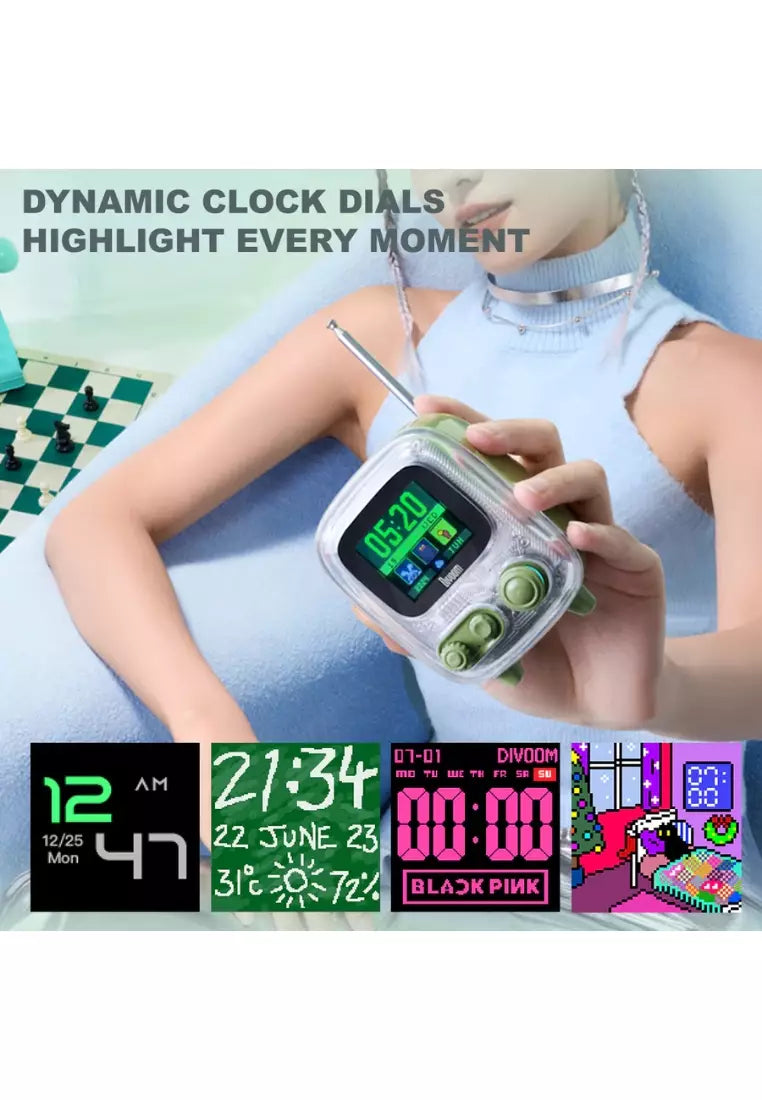 Divoom Tiivoo 2 Photo Album & Lyrics Speaker - Pink