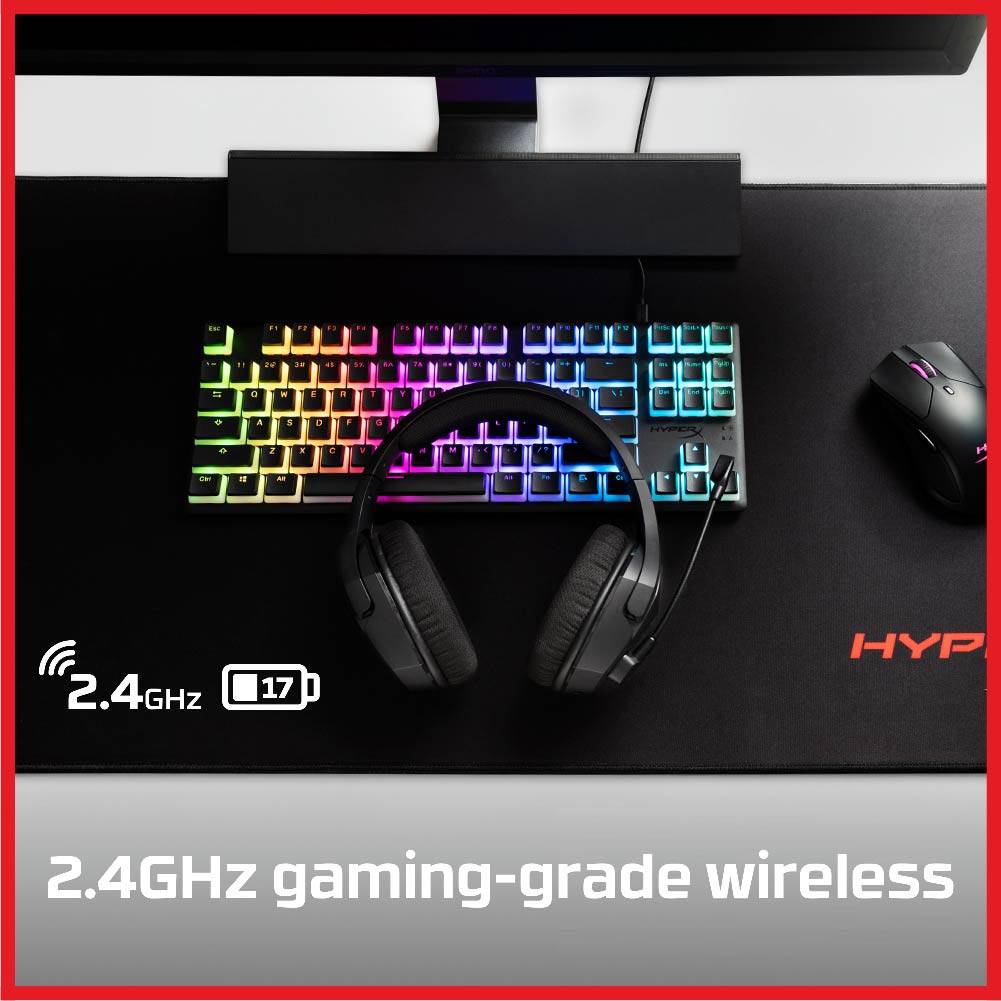 KINGSTON WIRELESS HYPERX CLOUD STINGER CORE 7.1 WIRELESS GAMING HEADSET (HHSS1C-BA-BK/G)